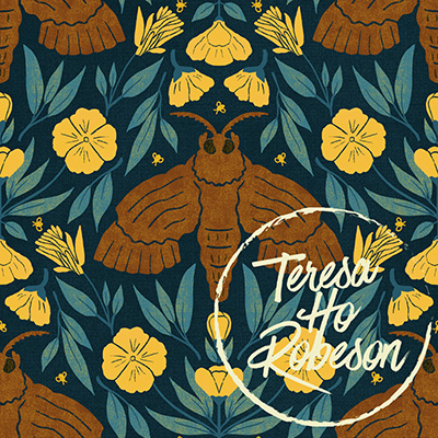 moth fabric designed by Teresa Robeson