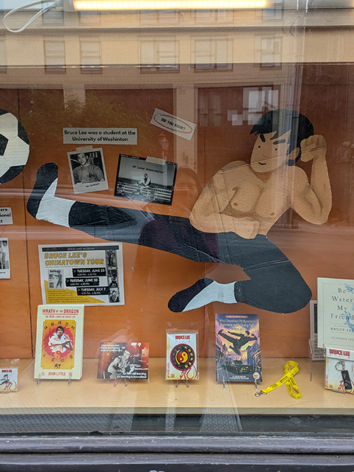 Bruce Lee display at the Wing Luke Museum